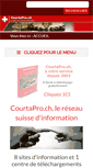 Mobile Screenshot of courtapro.ch